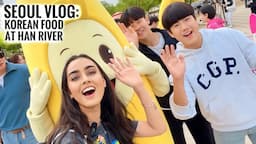 SEOUL VLOG: South Korean Street Food at the famous Han River😍 | Sakshma Srivastav