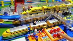 Old and new Doctor Yellow Town ☆ Tomica Town & transparent announcement station