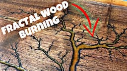 HOW I TURN $10 WOOD INTO $200 ART Fractal Wood Burning