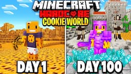 I Survived 100 Days in a COOKIE ONLY WORLD in Hardcore Minecraft