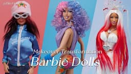 Transforming Barbie Dolls into Billie Eilish, Cardi B, Nicki Minaj ~ Barbie Makeover Transformations