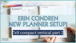 Erin Condren LifePlanner Setup Functional Planning in Evolve 7x9 Compact Vertical New Planner Part 2