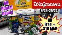 Walgreens Haul - All FREE+ $10 MM! Beginner friendly digital coupon deals! 6/23-29/24