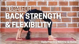 Yoga Flow for  Back Strength and Flexibility l Prevent Back Pain and Improve Posture