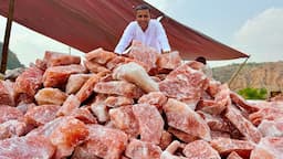 How They Mine Tons of Himalayan Salt Deep Inside Mountain | Himalayan Salt Mining | Pink Salt Mine