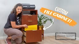 DIY File Cabinet And Printer Stand | With Fluted Drawers