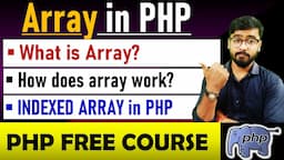 Array in PHP | PHP Array Tutorial in Hindi | PHP Tutorial for beginners in Hindi