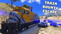 Escaping A Bounty On A Train In GTA 5 RP