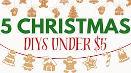 5 Christmas crafts under $5 🎄