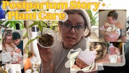 Repot Plants & Chat With Me About My Birth Story + Postpartum Experience