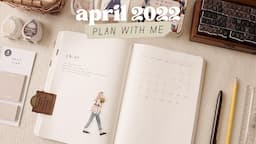 Plan With Me ✸ April 2022 Minimalist Bullet Journal Setup in my A5 Stalogy