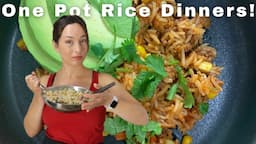 3 One Pot Rice Dinners for Busy Weeknights!