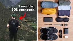 Minimalist Packing For 3 Months In Europe | How To Pack Lighter