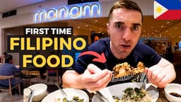 OUR FIRST TIME EATING FILIPINO FOOD (Manam) - Shopping At Amazing Mall, Manila | Philippines 🇵🇭