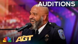 Police Officer Mervin Mayo STUNS With "Thinking Out Loud" by Ed Sheeran | Auditions | AGT 2024