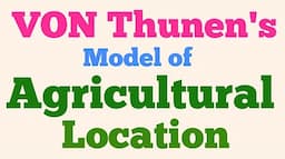 Von Thunen's Model of Agricultural Location | Assumptions , Theory , Criticisms and Relevance.