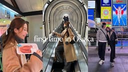 Japan vlog 🇯🇵 first time in Osaka, visiting tourist spots and food trip! 🐙 🍡🍣