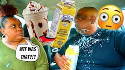 SECRETLY REPLACING HER MILK SHAKE WITH BUTTERMILK PRANK! *HILARIOUS REACTIONS*