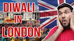 Diwali celebration In London UK 🇬🇧| Trafalgar Square Diwali 2023 | Britishers Celebrating Diwali 🪔🎇