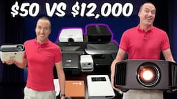 $50 vs $12,000 Projectors Side by Side || Budget vs Performance Comparisons.