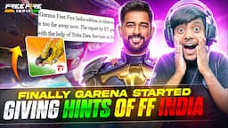 He Bhagwan😧 Finnally Garena Started Giving Hints Of Free Fire India?😍🔥