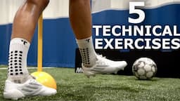 5 Individual Technical Training Exercises | Improve Your First Touch and Passing in Tight Spaces