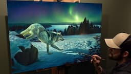 Painting My Connection with Wolves