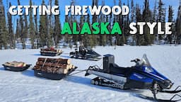 Hauling Firewood - Alaska Off Grid Vlog