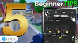 Top 5 Tips New Developers Should Know... (Roblox)