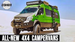 10 Newest 4x4 Adventure Vans with Heavy-Duty Equipment for Remote Camping Locations