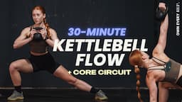 30 Min. Kettlebell Flow-Builder | Full Body Strength & Conditioning | No Talking