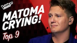 All Blind Auditions that made Coach Matoma CRY! | TOP 9