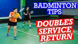 HOW TO RETURN SERVICE IN BADMINTON DOUBLES #badminton #badmintoncoachkennie #doubles #servicereturn