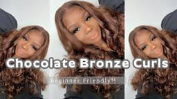 ♡ Prestyled & Preplucked Beginner Friendly Lace Frontal Install | Alipearl Bouncy Chocolate Curls