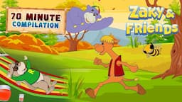 Zaky & Friends Compilation | Islamic Kids Cartoons | 70 Minutes