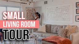 SMALL APARTMENT LIVING ROOM TOUR