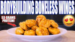 AIR FRYER ASIAN ZING BONELESS WINGS | Easy Low Calorie Bodybuilding Fried Chicken Wing Recipe!