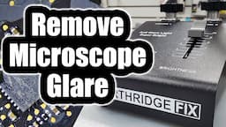 How to Remove Microscope Glare and Light reflections with the Anti Glare Light