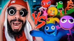 Todos os Rainbow Friends Vs. Mussoumano - Batalha com Games (Compilado)