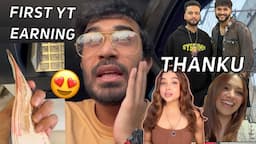 My First YouTube Earning - Thank You Abhisha, Manisha Squad, Panda Gang, Elvish Army & Jiya Fans