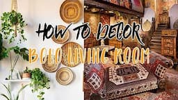 How to decor a boho living room with 50+ ideas