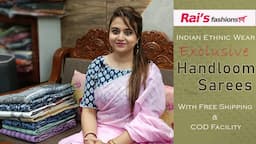 Exclusive Handloom Sarees Collection (07th June) - 06UJF