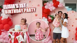 ElISIA'S 1ST BIRTHDAY PARTY!! preparing, setting up & opening gifts