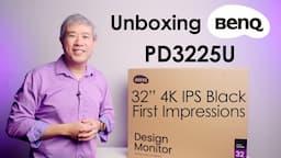 Unboxing BenQ PD3225U 32" 4K IPS Black - 1st Impressions