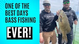 One of the top days ever Bass Fishing with Great Lakes Finesse!