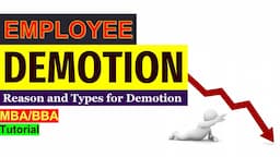 What is Employee Demotion | Reasons and Types of Employee Demotion