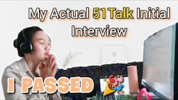 ESL ONLINE INTERVIEW | 51Talk ACTUAL INTERVIEW