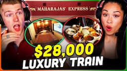 INDIA'S $28,000 LUXURY TRAIN Reaction! | Maharajas' Express 7 day journey