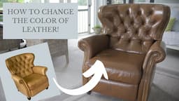 How to Change to Color of Leather | Leather Dyeing Technique