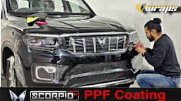 Mahindra Scorpio N PPF Installation| Car ppf detailed video @VwrapsSikar